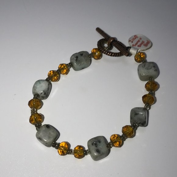 7" Kiwi Jasper Bracelet - Picture 2 of 4